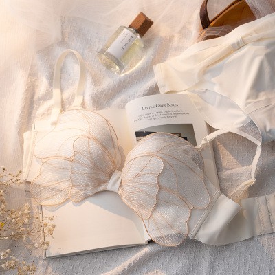 Bộ đồ lót  bèo ren mút xoài có gọng đệm vừa 2021