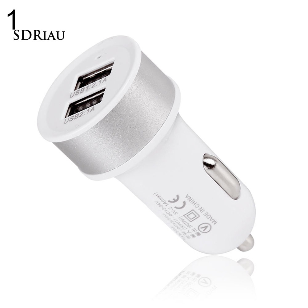 Tẩu Sạc Xe Hơi 2 Cổng USB 3.1A Cho Samsung Galaxy S6 iPhone 5 6 6S