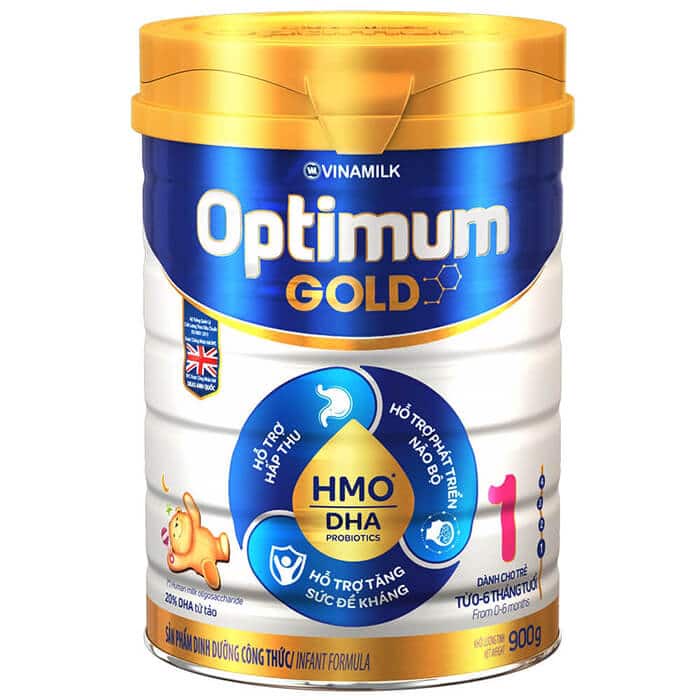 Sữa bột VINAMILK OPTIMUM GOLD 1 2 3 4 - hỗ trợ tăng đề kháng cho bé
