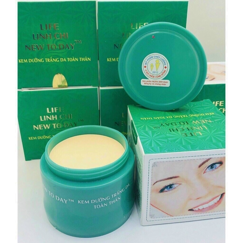 (Sỉ)Combo 12 hộp Kem Linh Chi Newtoday trắng da toàn thân hộp 90gram