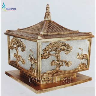 Đèn trụ cổng : Đèn ngoài trời D400 Nhôm Đúc - kèm bóng