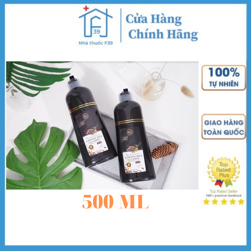 Dầu Gội Phủ Bạc COFFEE ĐEN NÂU Giúp Ngăn Chặn Tóc Bạc Sớm, Chấm Dứt Tóc Bạc F39