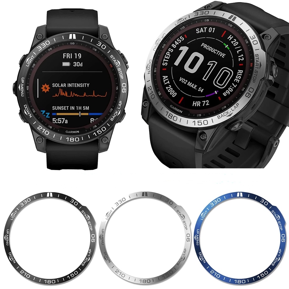 Khung Bảo Vệ Đồng Hồ Bằng Thép Không Gỉ Cho Garmin Fenix 7 7X 7S