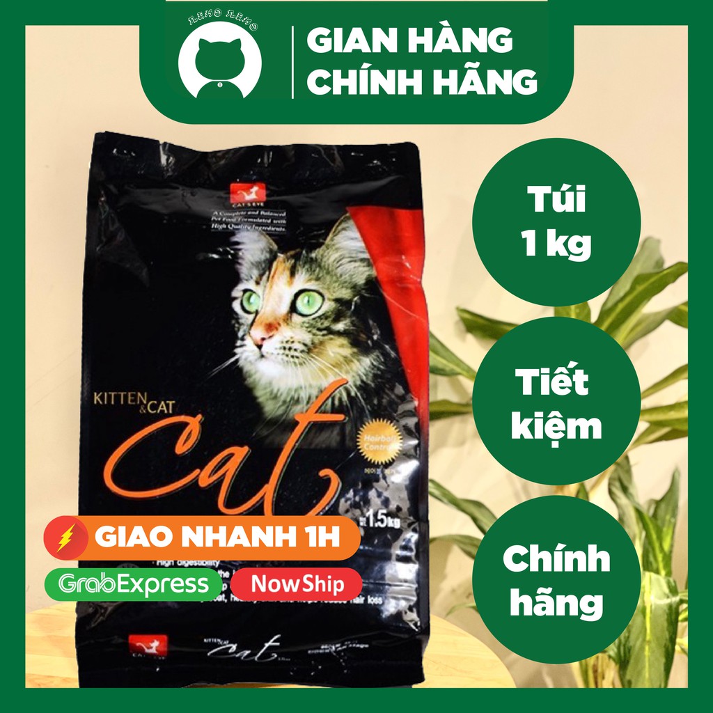 Thức ăn hạt khô cho mèo Cateyes nhiều dinh dưỡng túi 1 kg | Cat's eye - Cat eye - Catseye