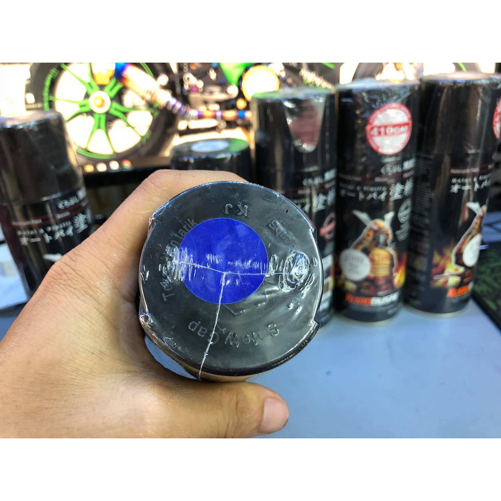 combo sơn samurai màu Xanh GP Chuẩn màu yamaha Y688 gồm 6 lọ đủ sơn 1 cặp mâm hoặc dàn áo lên màu chuẩn nhất
