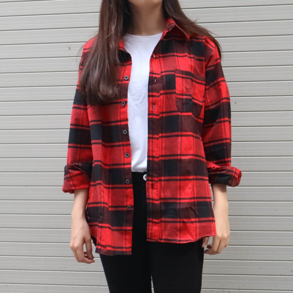 Áo flannel unisex-Fox