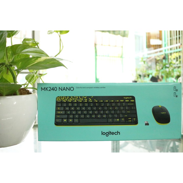 Bộ bàn phím chuột không dây Logitech Mk240 Nano