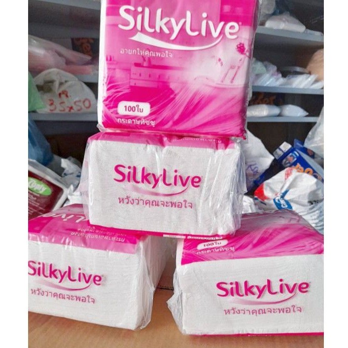 Khăn Giấy Silky Live (100 tờ)