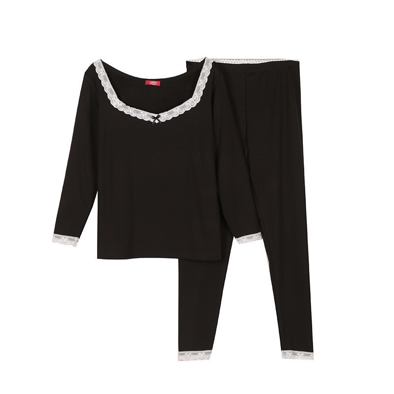 NGM6230 - Bộ mặc nhà nữ thun cotton co giãn dài tay xuân thu hàng nhập