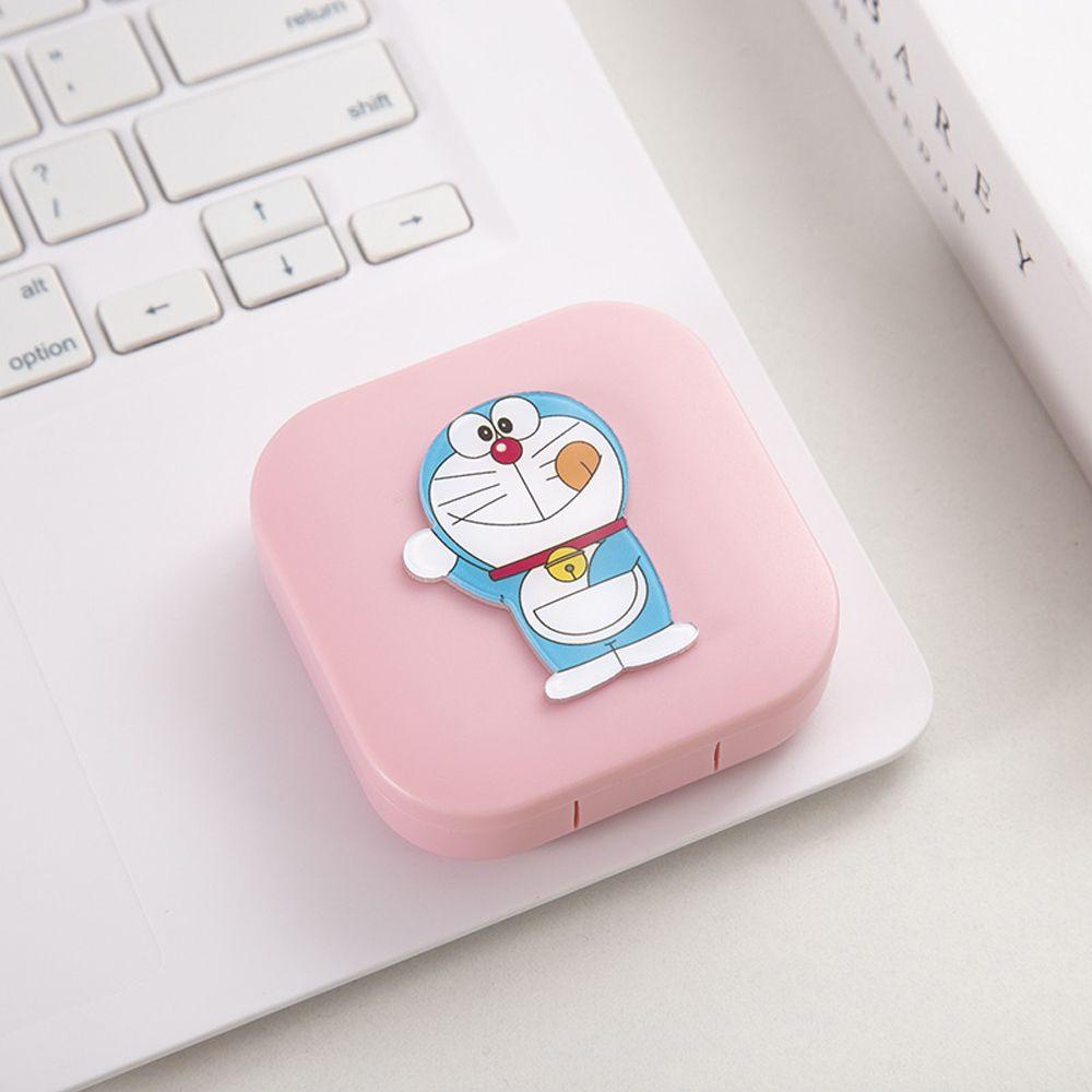 Hộp Nhựa Đựng Kính Áp Tròng WMES15H Kèm Gương Tiện Dụng Mang Theo Du Lịch