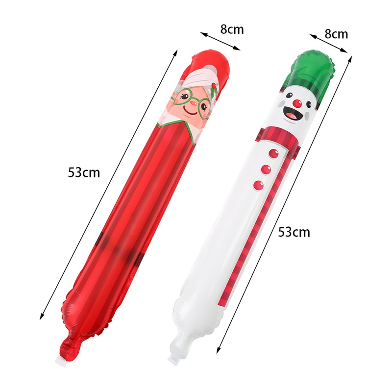 Bong Bóng Bơm Hơi 24inch Hình Kẹo / Bánh Gừng / Người Tuần Lộc / Bánh Mì Trang Trí Giáng Sinh