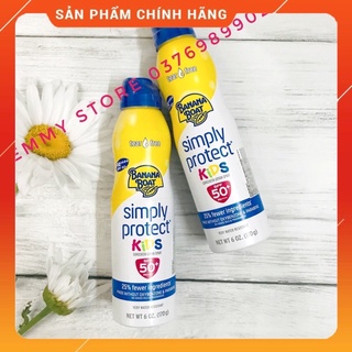 [ NK USA 11/2024] CHỐNG NẮNG DẠNG XỊT CHO BÉ BANANA BOAT KIDS SENSITIVE SPF50-170ML(MẪU MỚI)