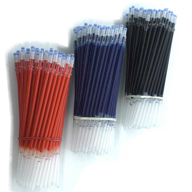 Set 2 Bút Bi Mực Đen Ngòi 0.5mm Kèm 10 Ruột Bút Mực Đen Tiện Lợi
