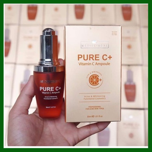 Serum MediskinbyC pure c ❤️freeship❤️ Tinh Chất Dưỡng Trắng Mờ Thâm Mediskin-By-C Pure C+ Vitamin C Ampoule 30ml