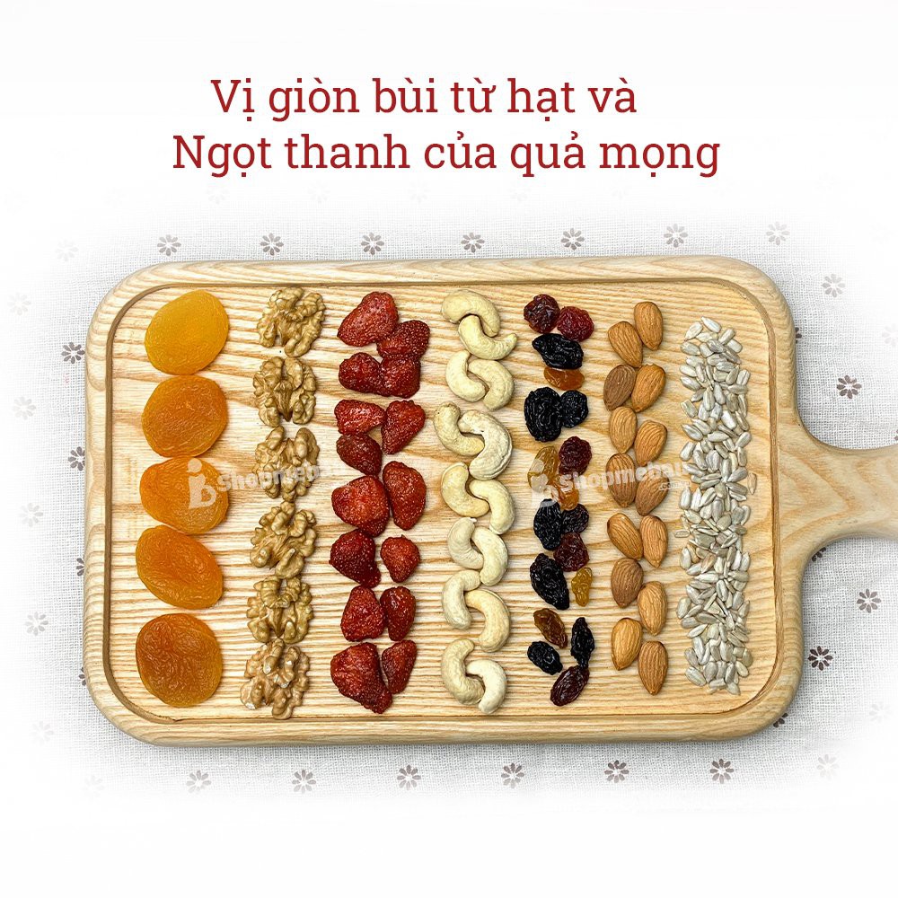 Hộp 7 hạt nướng giòn và quả mọng sấy lạnh