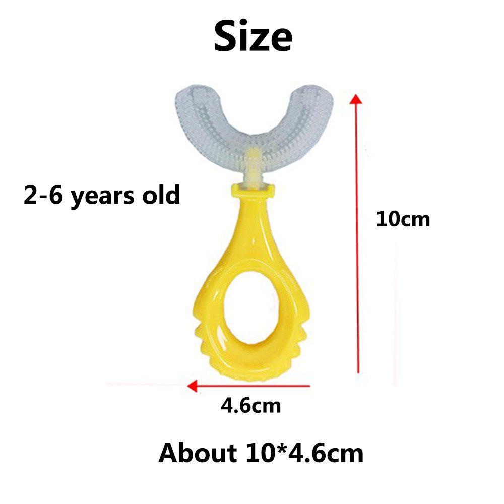 NIUYOU 2-6 - 12 Tuổi Decay 3 Chiếc 1 Bộ 360° Bàn Chải Đánh Răng Hình Chữ U Cao Cấp Tiện Lợi Dễ Sử Dụng