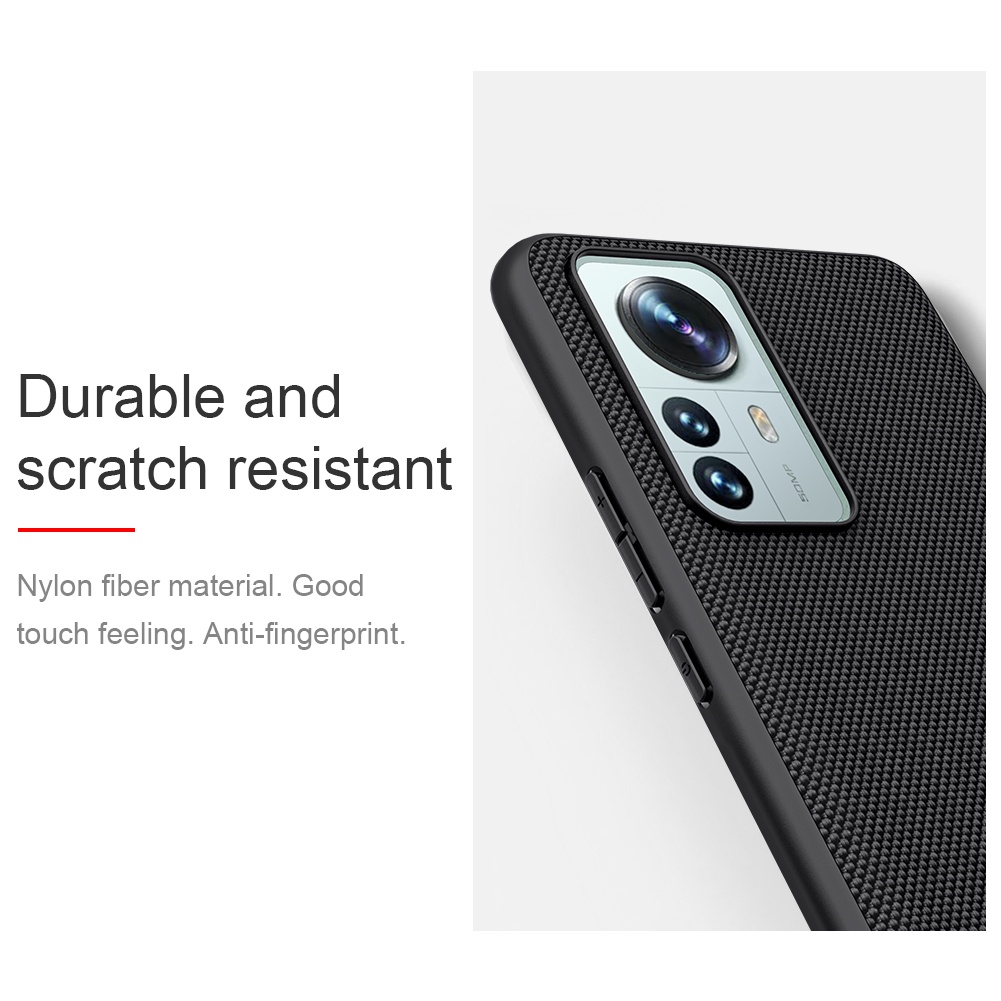 Ốp Điện Thoại TPU + PC Sợi Nylon Chống Sốc Chống Trượt Nillkin Cho Xiaomi 12 Pro / 12S Pro