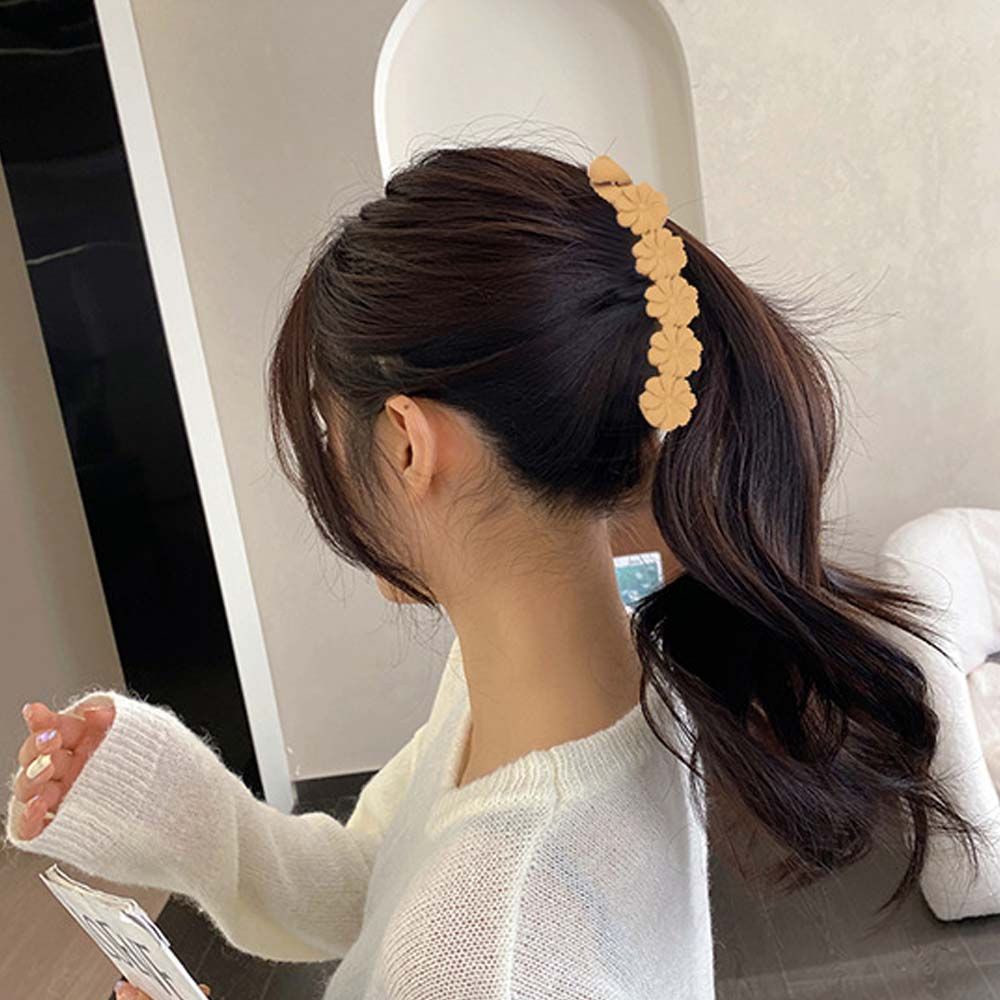 Kẹp tóc hình quả chuối bằng acrylic phong cách Hàn Quốc cổ điển ngọt ngào thời trang cho nữ