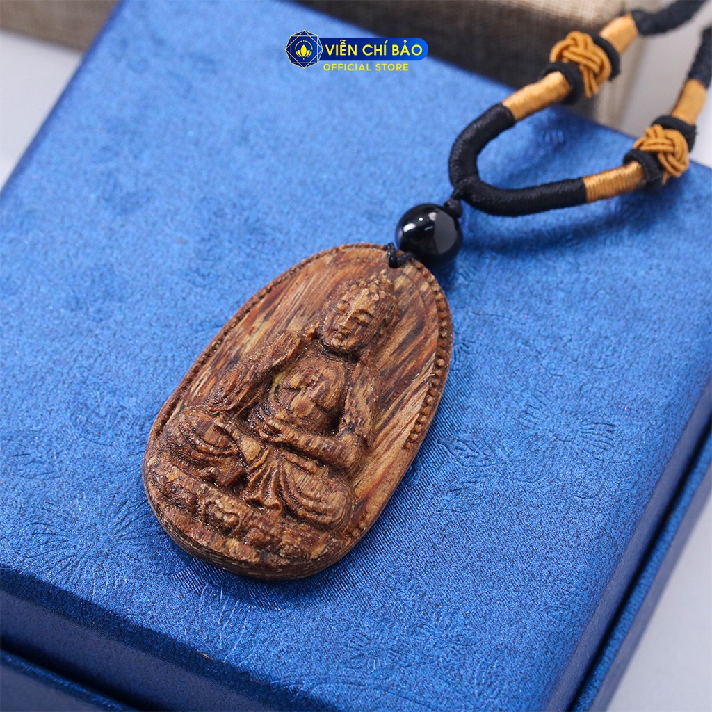 Mặt dây chuyền trầm hương nam nữ a di đà thời trang phụ kiện trang sức  Viễn Chí Bảo M200349