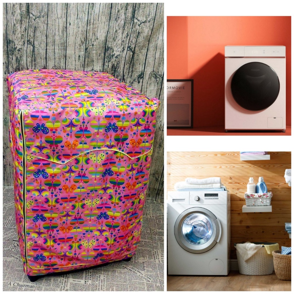 Áo trùm, vỏ bọc máy giặt cửa ngang vải dù siêu biền trùm được cho Máy giặt Electrolux Inverter 9 kg EWF9024ADSA