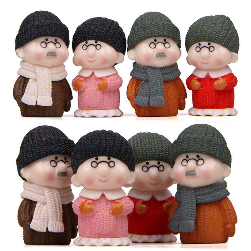 Set 1 / 4 Khuôn Làm Chậu Hoa Mini Hình Ông Già Trang Trí Sân Vườn / Ban Công / Nhà Cửa