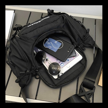 ulzzang korean fashion nylon men chest pack waist bag pouch bag for men birthday gift for men | BigBuy360 - bigbuy360.vn