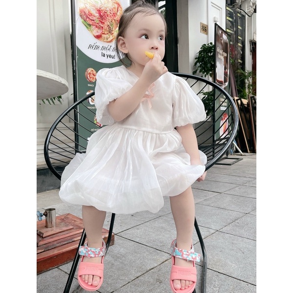 Sandal Puma bé gái màu hồng chuẩn xịn 100%