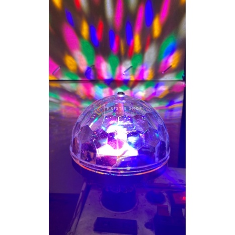 Đèn Led Quán Bar Ánh Sáng Laser Đổi Màu Cắm Điện Đèn Cầu Vũ Trường Xoay Nháy Chớp Theo Nhạc Bay Quẩy Phòng Sân Khấu