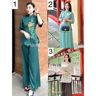 SET LỤA XINH XẮN ĐI CHÙA L14