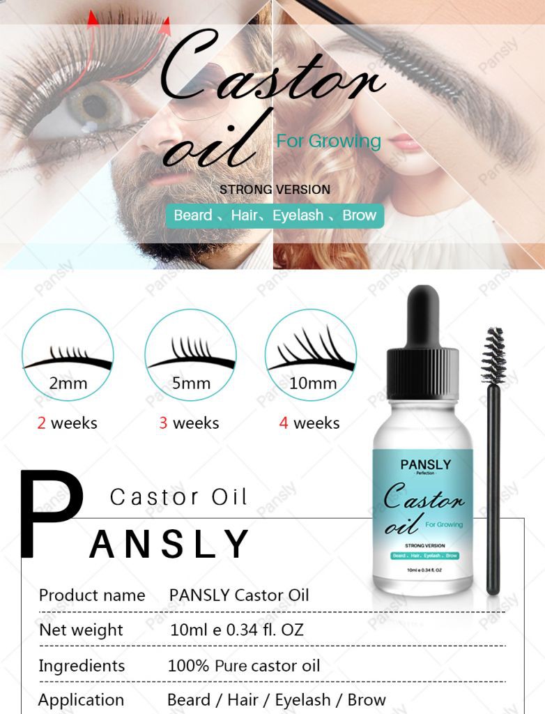 Tinh dầu hạt thầu dầu PANSLY kích thích mọc lông mi/lông mày/râu hiệu quả 10ml | BigBuy360 - bigbuy360.vn