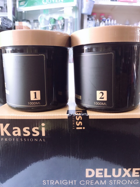 Kem duỗi tóc Kassi Deluxe 500ml/1000ml sản phẩm cho salon chuyên nghiệp   FREESHIP duỗi tóc thẳng tự nhiên ,mềm mượt .