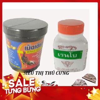 COMBO  THUỐC BỔ NỘI TẠNG VÀ THUỐC TĂNG CƠ CHO GÀ - TẶNG BAO MỎ DA