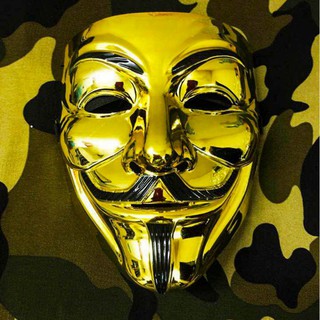 [VÀNG BÓNG]-MẶT NẠ HACKER VÀNG BÓNG ANONYMOUS 2020 HÀNG ĐẸP LOẠI 1