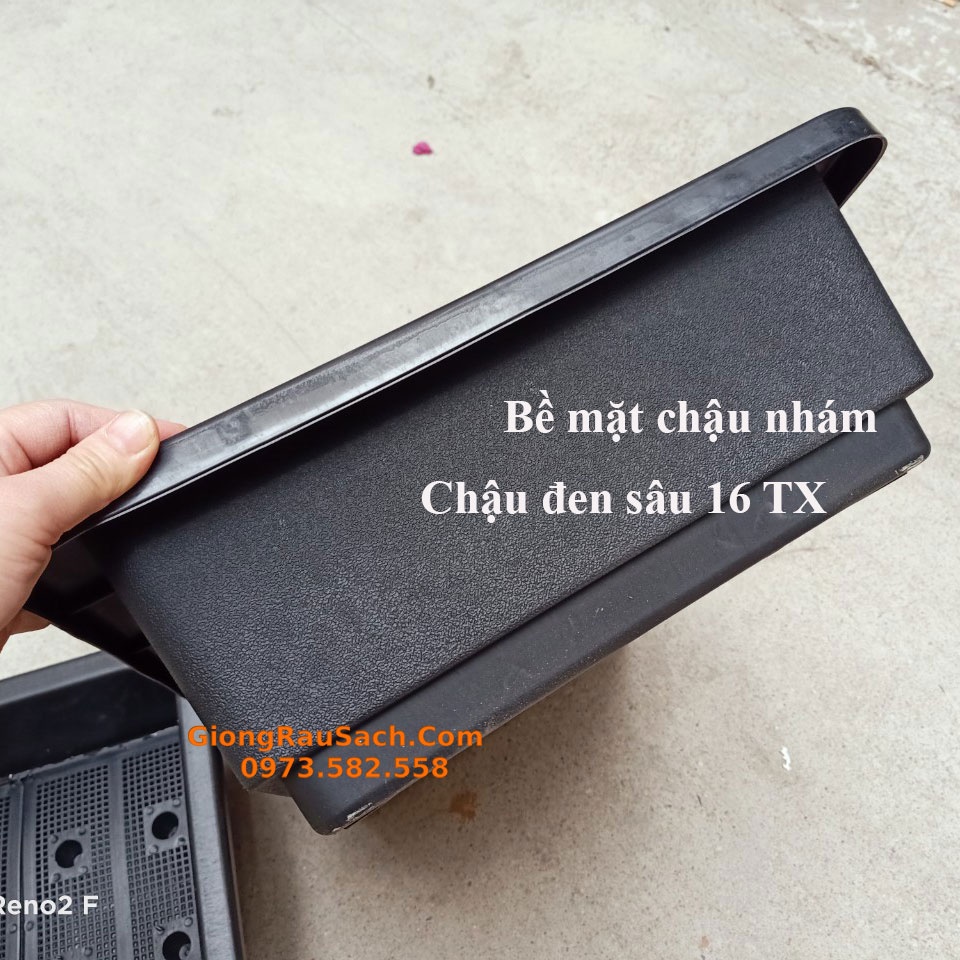 Chậu trồng rau cây thông minh dài 68 rộng 43 cao 16cm