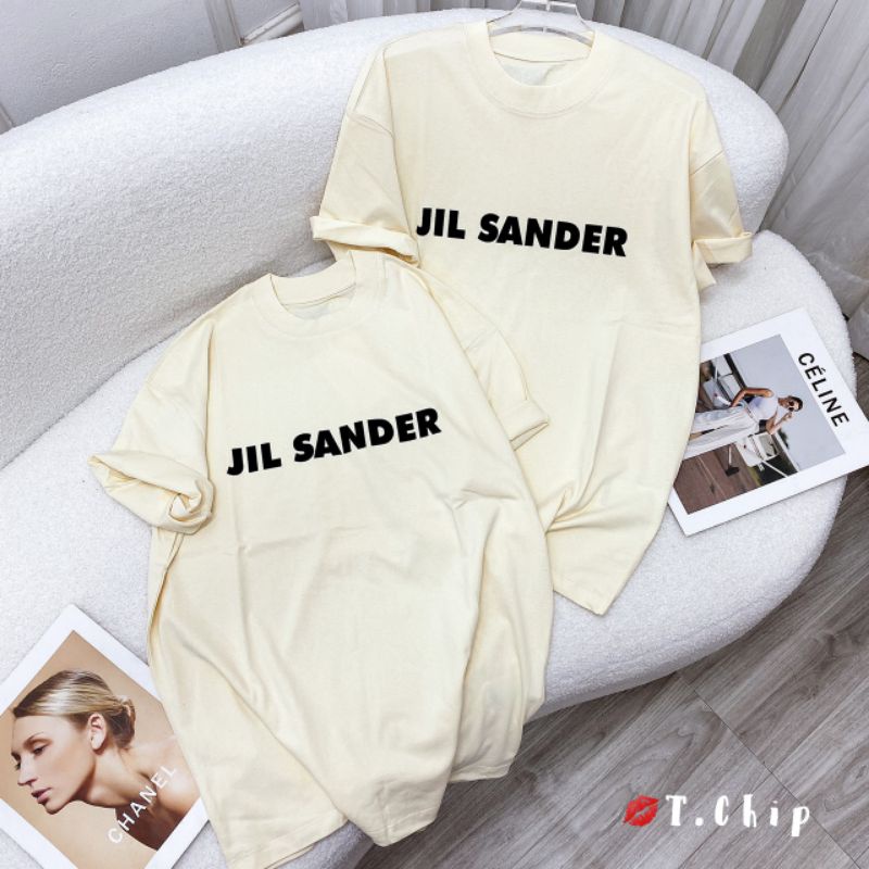 Áo phông Logo Jil Sander be hàng QCL1