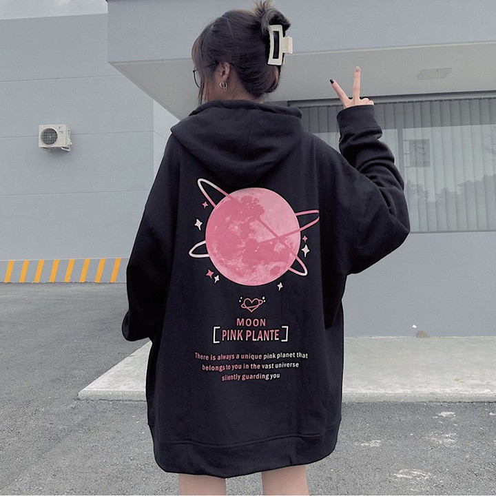 Áo khoát nữ nỉ dây kéo Pink Plante xinh xinh thời trang-A660