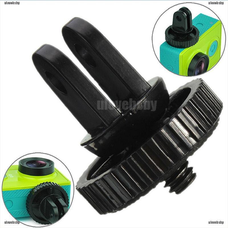 【ulovebsby】Mini 1/4" Monopod Tripod Mount Adapter with Screw Thread For GoPro