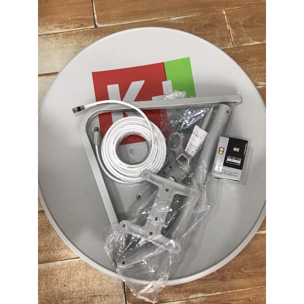 Bộ Chân & Lá chảo truyền hình K+ kèm hướng dẫn lắp đặt