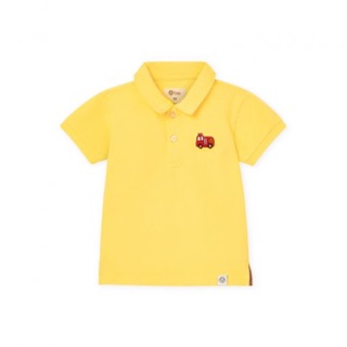 Áo polo vàng xe cứu hoả