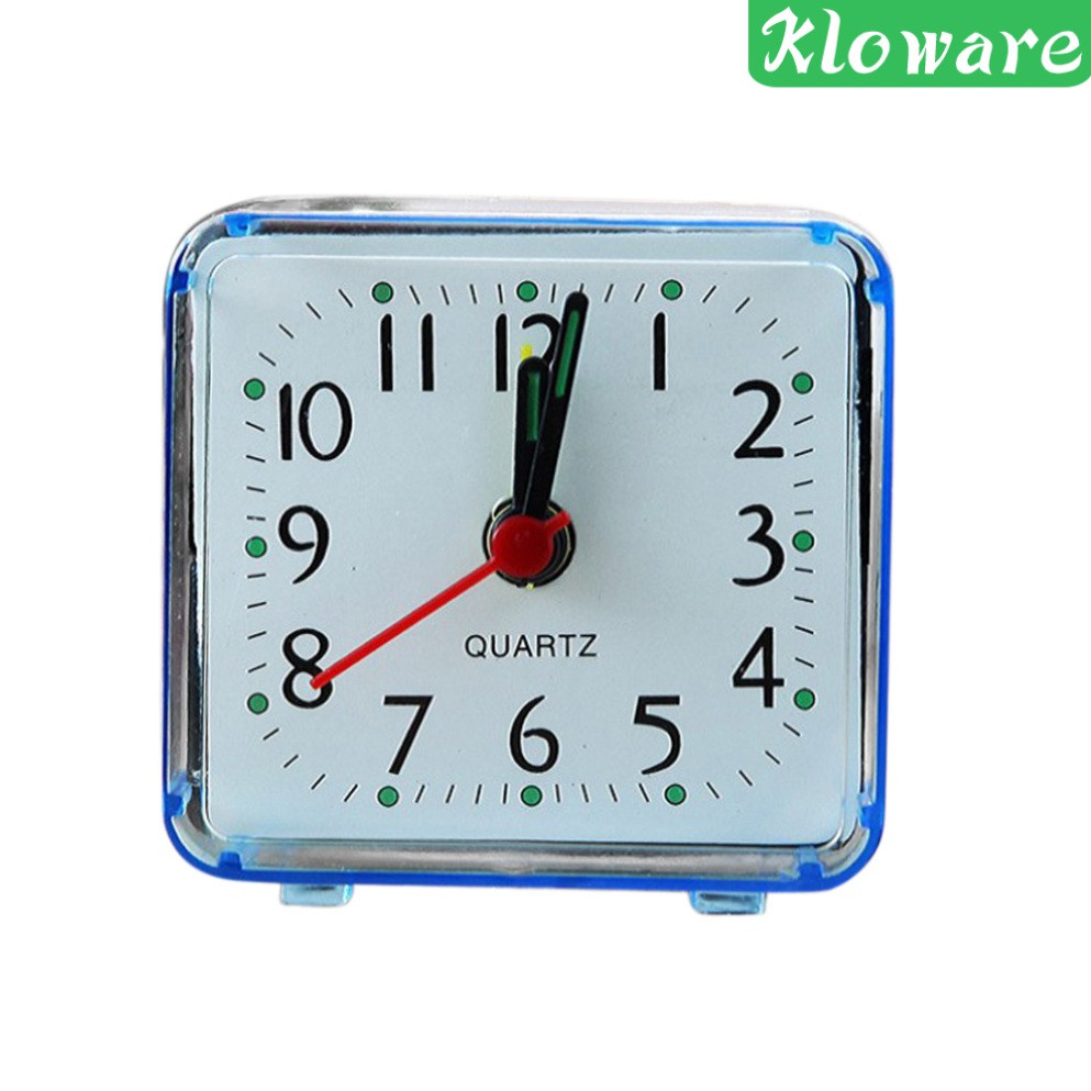 Đồng Hồ Báo Thức Để Bàn Mini Màu Trắng Thời Trang