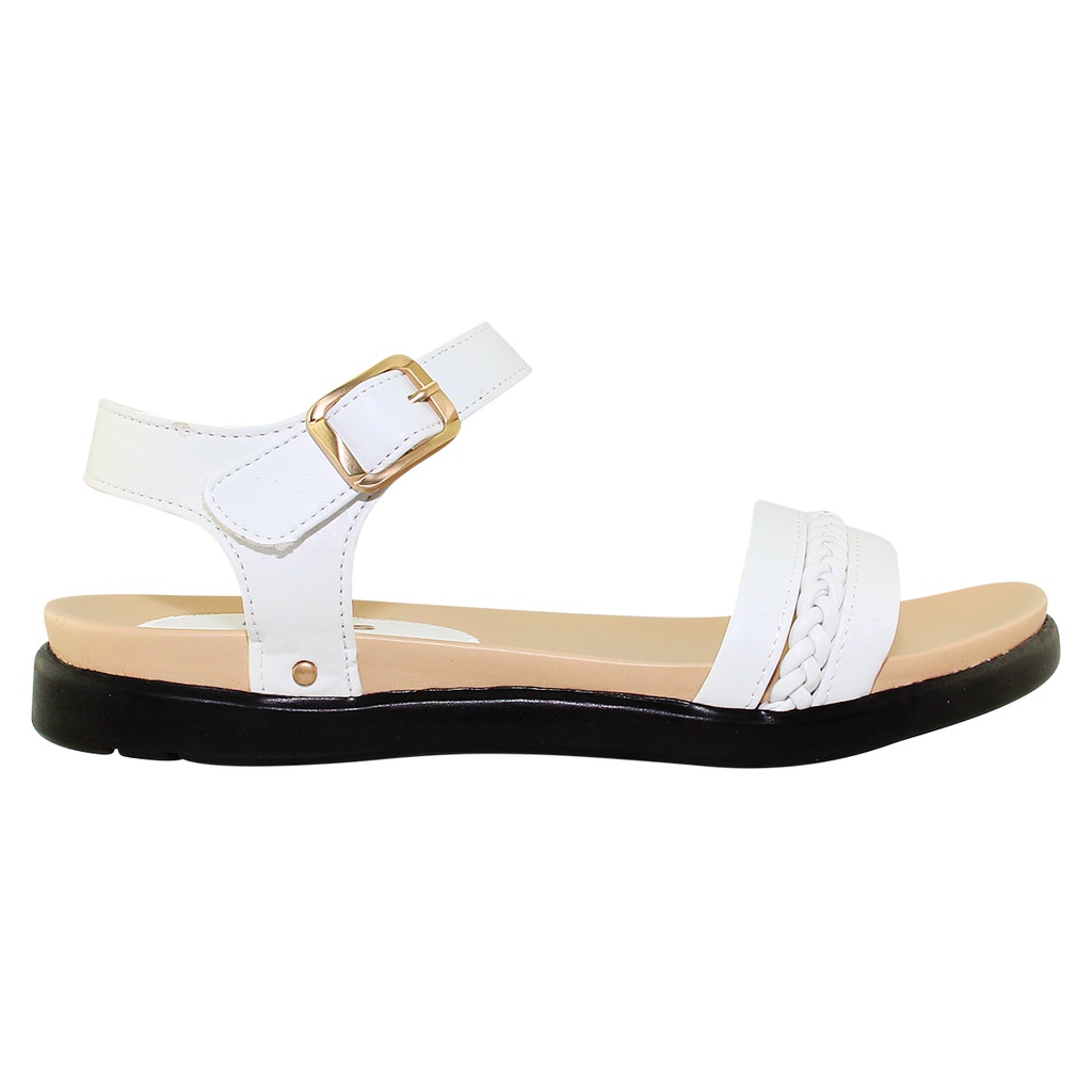 GIÀY SANDAL QUAI HẬU ĐẾ BẰNG QUAI NGANG NỮ BITA'S SYN.259 (ĐEN + HỒNG + TRẮNG) - BITAS