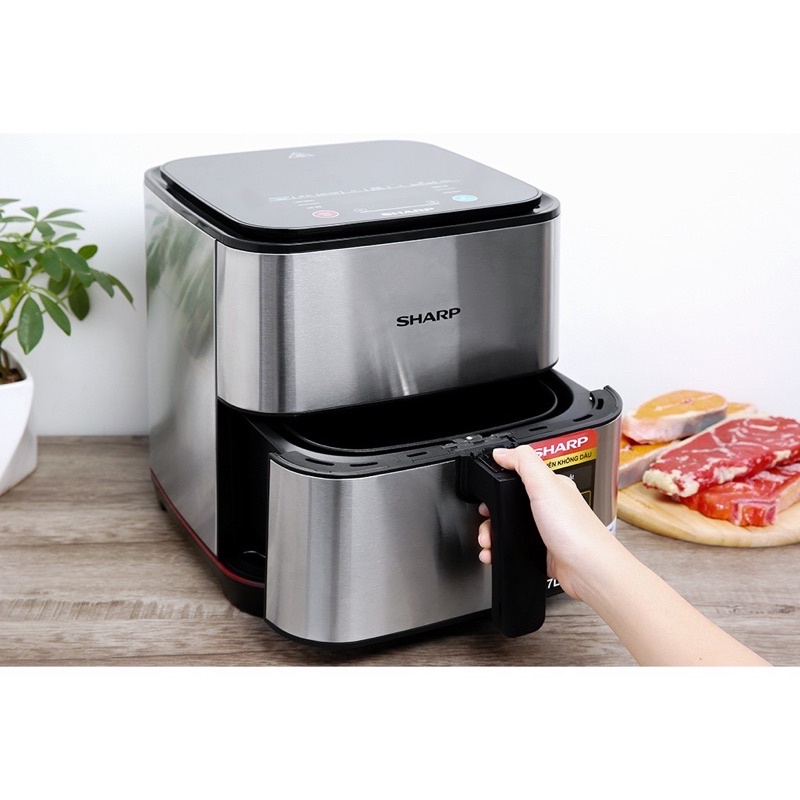 Nồi chiên không dầu Sharp KF-AF70EV - ST- Hàng chính hãng bảo hành 12 tháng.