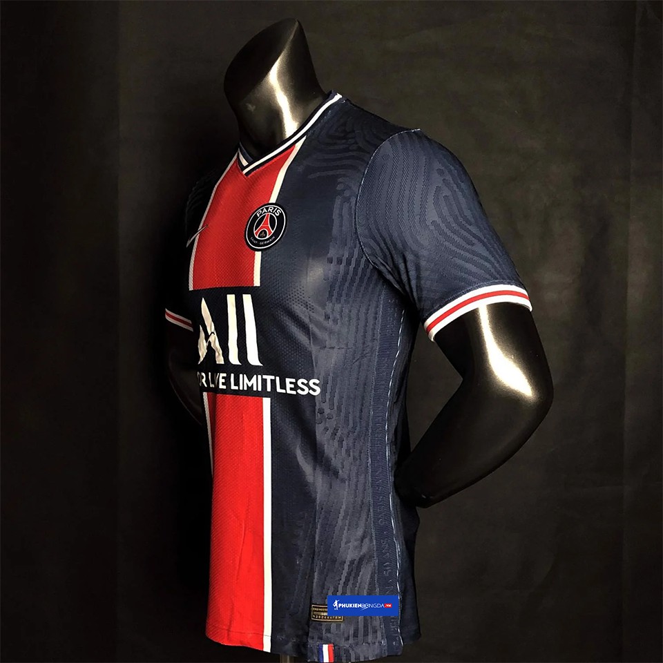 Áo PSG sân nhà 2020-2021 xanh sọc đỏ, áo PSG xanh sọc đỏ sân nhà 2021 ❝Thái Lan❞