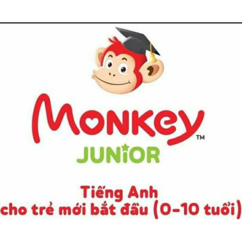 Monkey Junior 1 năm tặng bộ thẻ 4 chủ đề