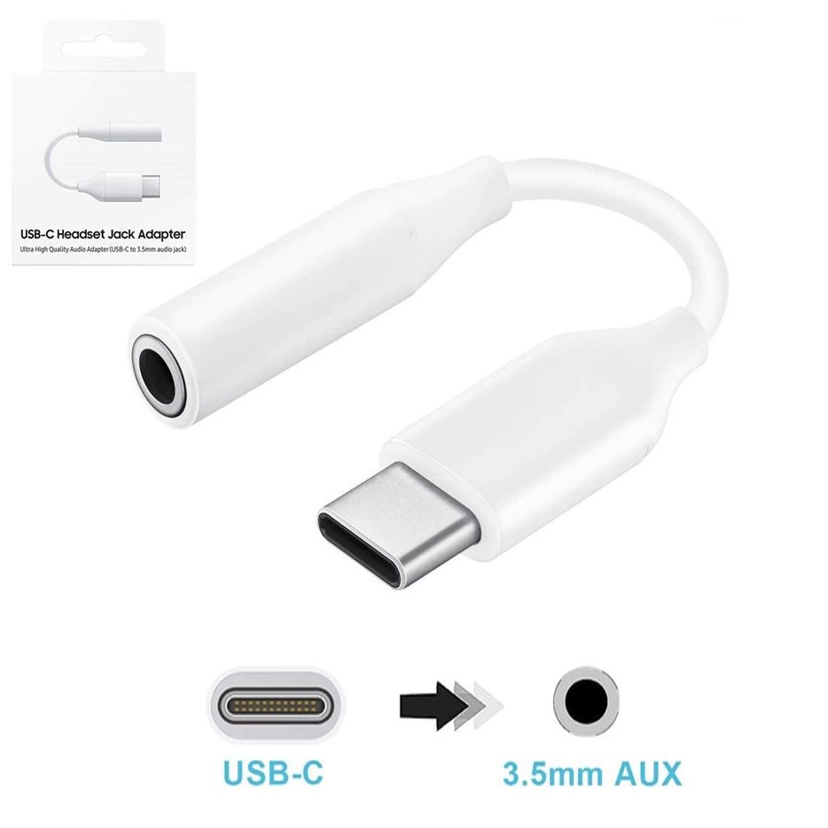 Cáp chuyển đổi chân Typec ra chân tròn 3.5mm Full Box