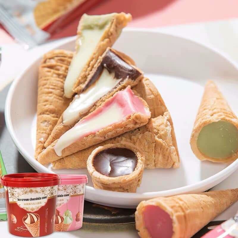 Bánh kem ốc quế nhân socola dạng xô Đài Loan 158g | BigBuy360 - bigbuy360.vn