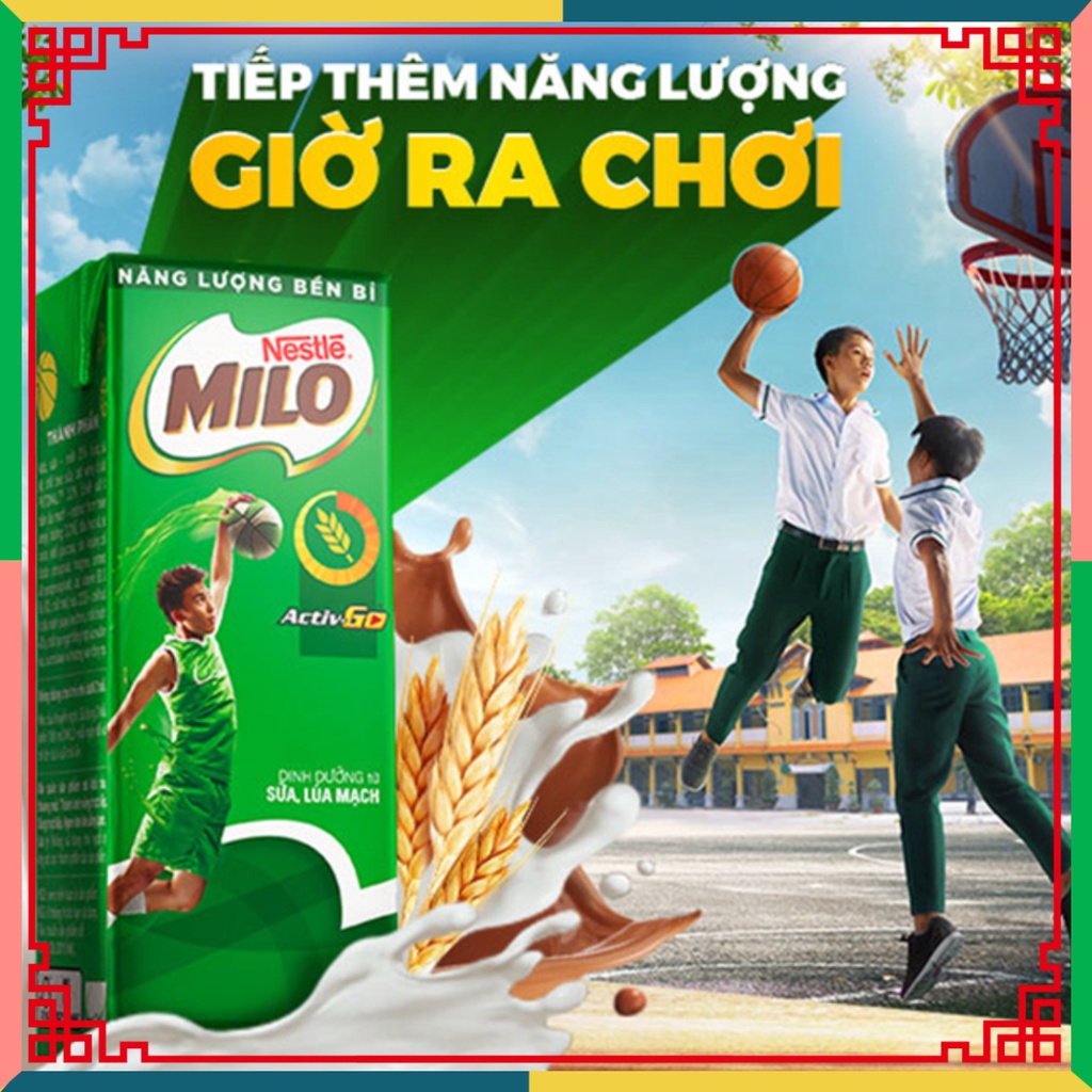 Thùng 48 hộp sữa nước Nestle Milo 180ml/ hộp ( Đại lý Ngọc Toản) mua 7 tặng 1