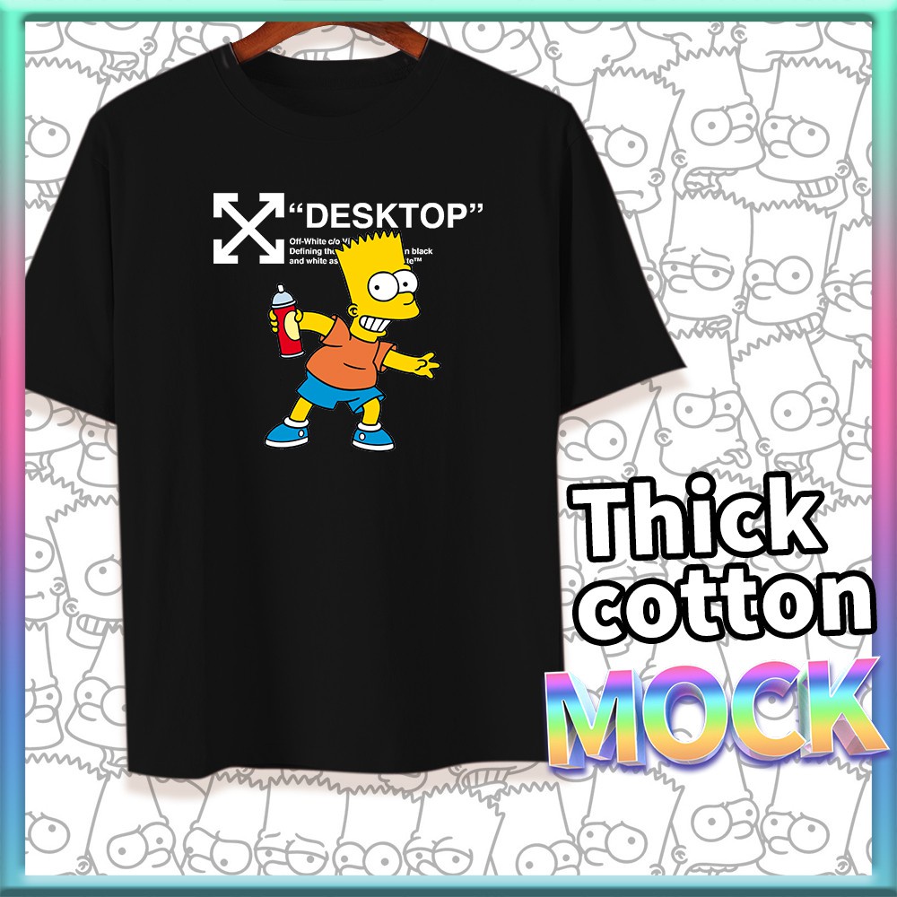 ZtOE //Áo Thun Tay Ngắn Cổ Tròn In Hình Simpson 7Colour Asia Thời Trang!!