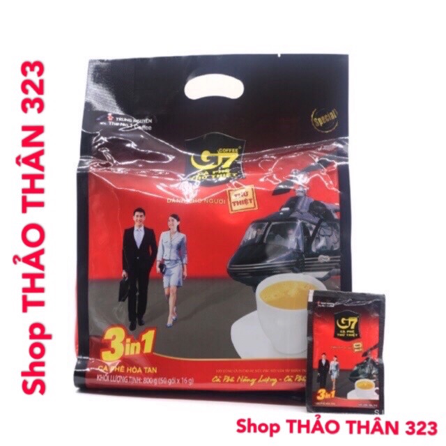 Rẻ Vô Địch- Cà Phê Trung Nguyên G7 Thứ Thiệt 3in1 50gói