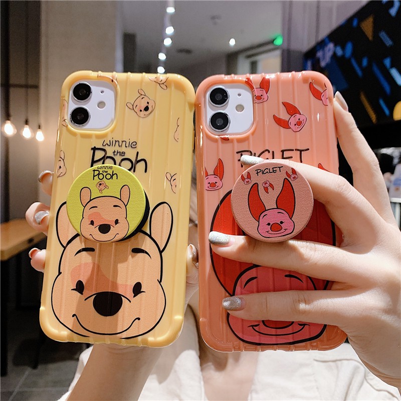 Ốp lưng gấu Pooh đáng yêu nhiều mẫu mã cho điện thoại Xiaomi Realme C3 5i 6 C2 6i 7 5 C11 C12 5S C1 7i C15 C17 6S U1 C3i Narzo 20 PRO 10 10A 20A